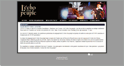 Desktop Screenshot of echodunpeuple.ca